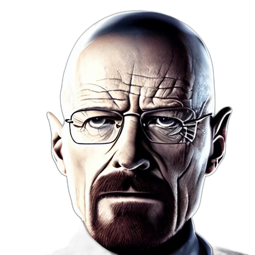 face, staff, mask, photorealistic, comic book art, cartoon, concept art, walter transparent PNG cut-out