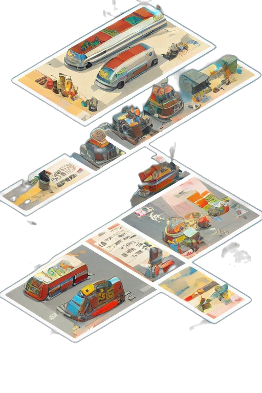car, concept art, 3d render, city street transparent PNG cut-out