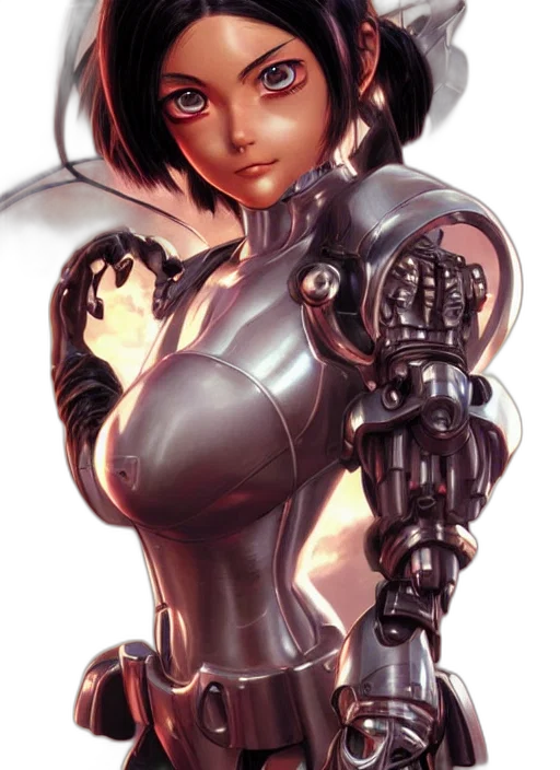 robot, weapon, cyberpunk, concept art transparent PNG cut-out