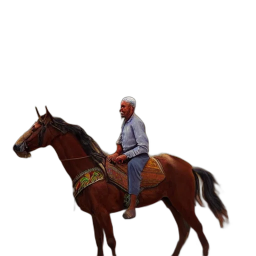 animal, jacket, hat, staff transparent PNG cut-out