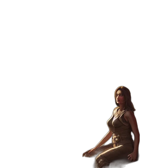 dress, staff, creature, shoes, concept art, 3d render, pixel art, photorealistic transparent PNG cut-out