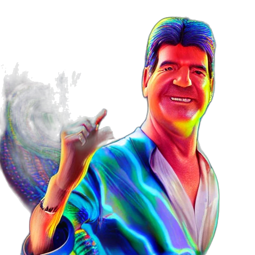 animal, photorealistic, vaporwave, cartoon transparent PNG cut-out