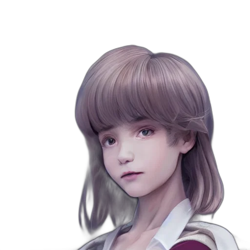 face, robot, hair, creature transparent PNG cut-out