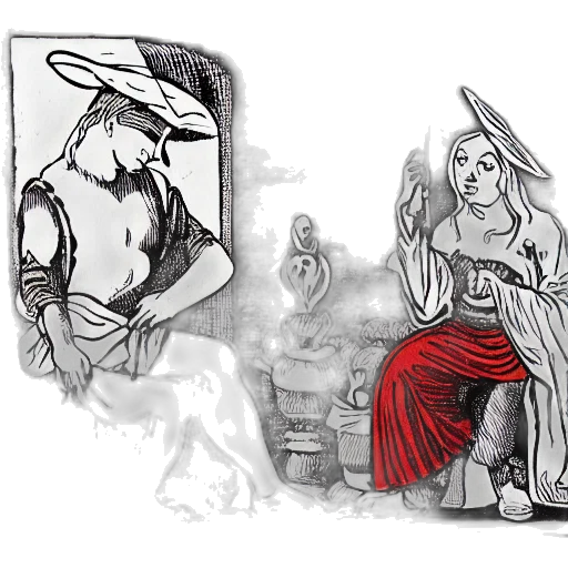 staff, concept art, fantasy art, comic book art, cartoon, forest, rain, fog transparent PNG cut-out