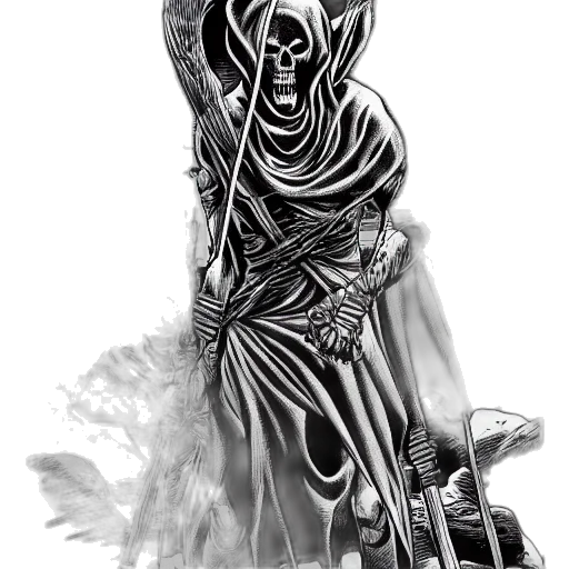 mask, dress, sword, jewelry, fantasy art, comic book art, concept art, pencil sketch transparent PNG cut-out