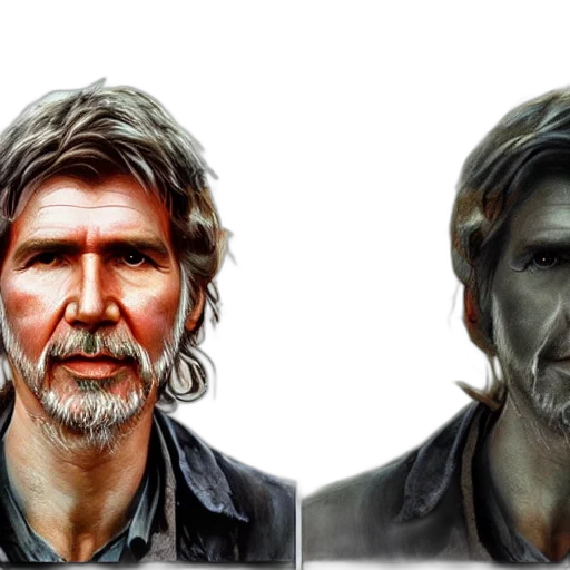face, photorealistic, 3d render, concept art transparent PNG cut-out