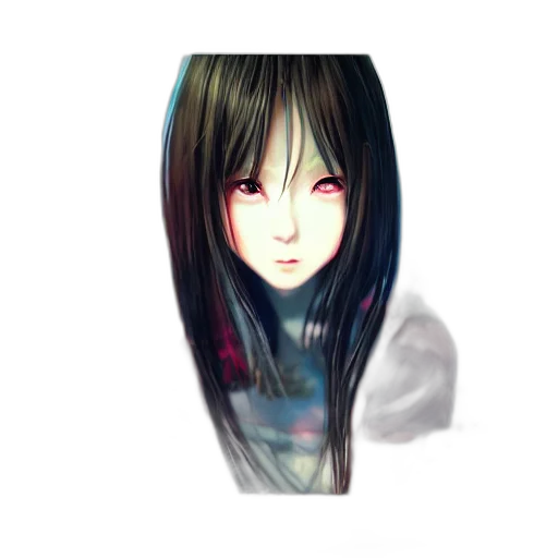 hair, face, mask, creature transparent PNG cut-out