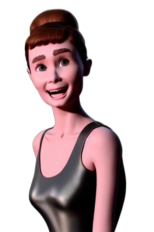 face, 3d render, cartoon, concept art transparent PNG cut-out