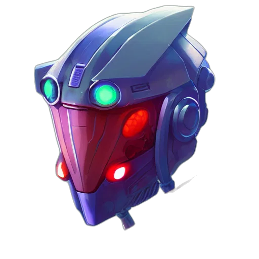 robot, mask, face, weapon transparent PNG cut-out