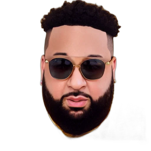 face, hair, mask, cartoon, photorealistic, anime, concept art, khalid transparent PNG cut-out