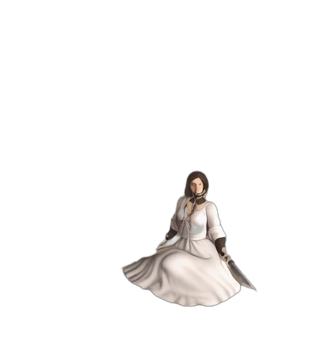 dress, staff, sword, pixel art transparent PNG cut-out