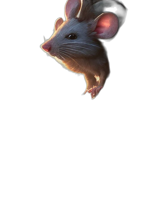 animal, creature, hat, staff, concept art, photorealistic, 3d render, oil painting transparent PNG cut-out