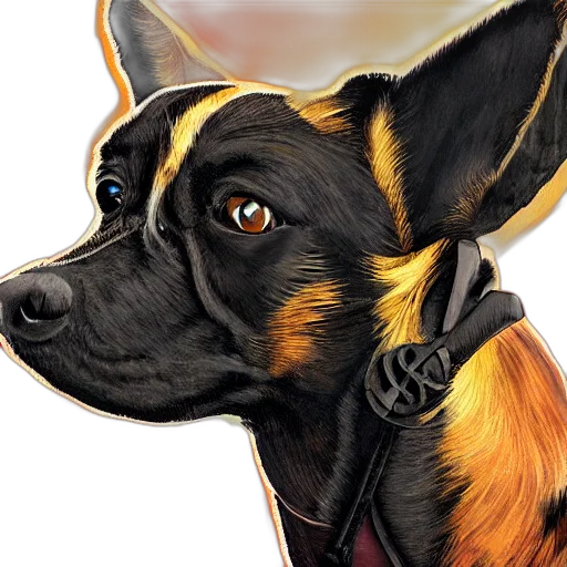 staff, animal, face, creature, photorealistic, watercolor, concept art, oil painting transparent PNG cut-out