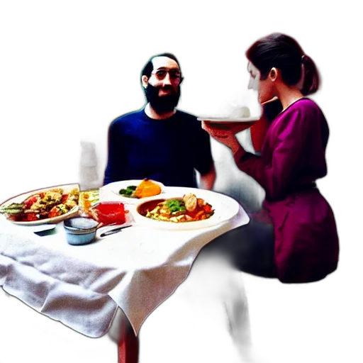 food, mask, face, photorealistic transparent PNG cut-out