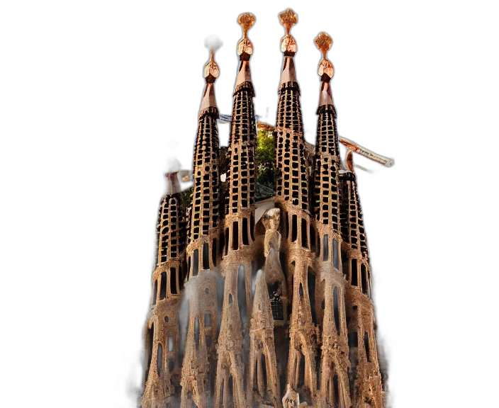 building, crown, tree, dragon transparent PNG cut-out
