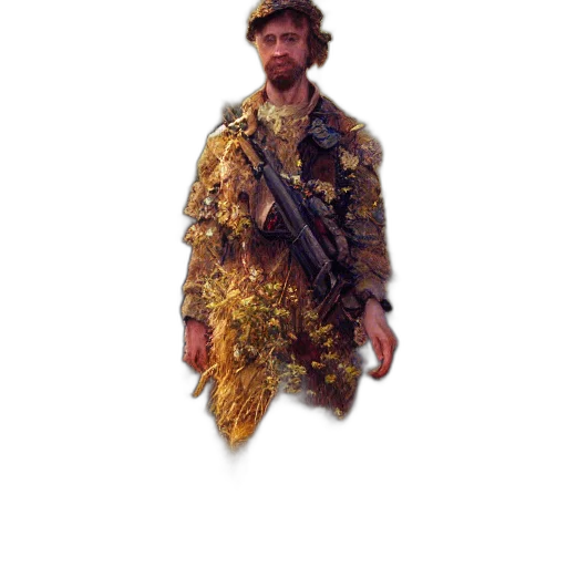 jacket, staff, weapon, animal transparent PNG cut-out