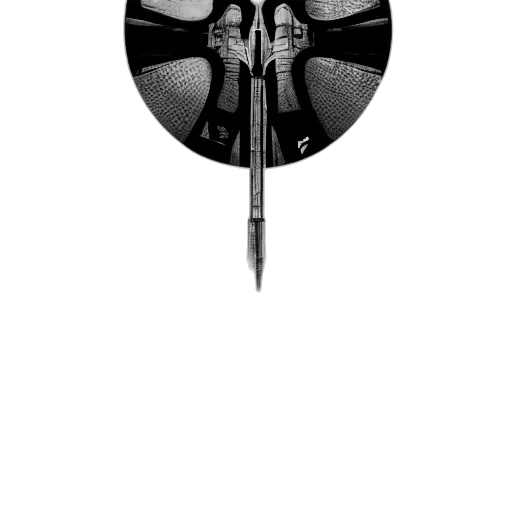 umbrella, sword, weapon, staff, concept art, comic book art, 3d render, photorealistic transparent PNG cut-out