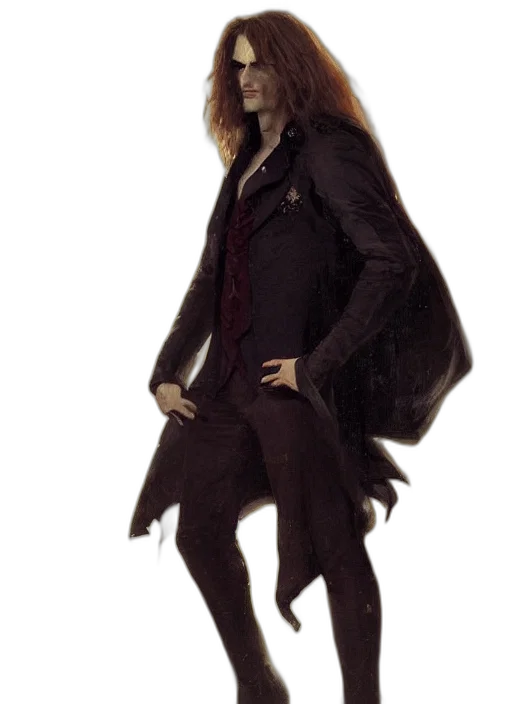 jacket, dress, staff, creature, concept art, fantasy art, photorealistic, 3d render transparent PNG cut-out