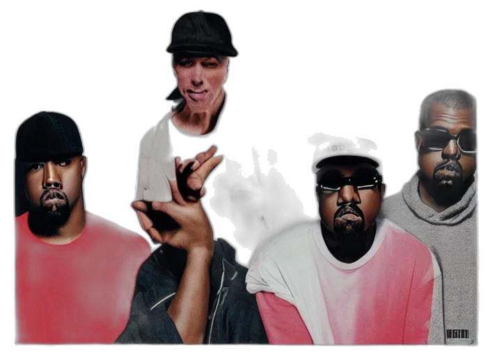 concept art, kanye, west, album transparent PNG cut-out