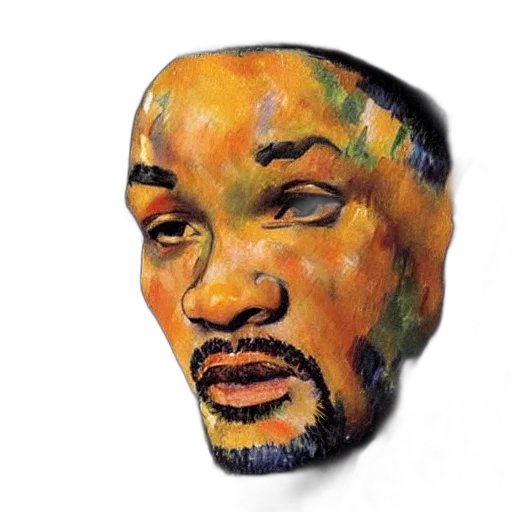 face, mask, jacket, creature, photorealistic, watercolor, concept art, oil painting transparent PNG cut-out