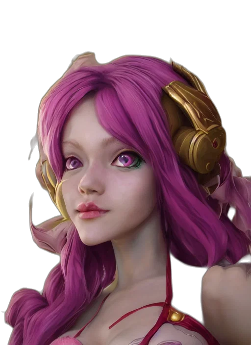face, fantasy art, concept art, photorealistic transparent PNG cut-out