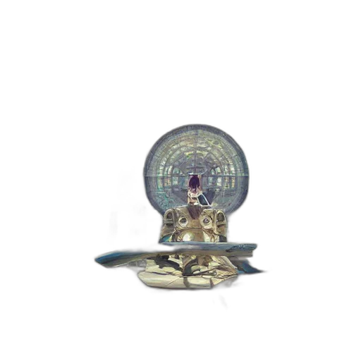 jewelry, crown, hat, staff, 3d render, concept art, pixel art, vaporwave transparent PNG cut-out