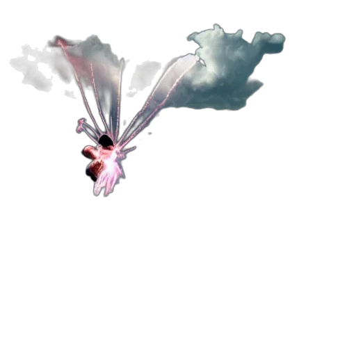 dragon, flower, creature, umbrella transparent PNG cut-out