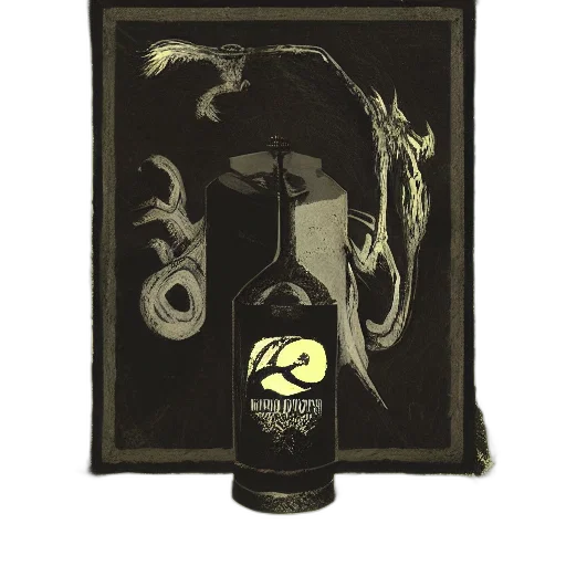 mask, staff, bottle, face, concept art, fantasy art, photorealistic, comic book art transparent PNG cut-out