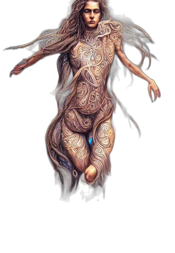 creature, dress, jewelry, concept art transparent PNG cut-out