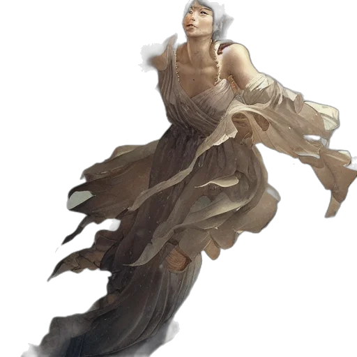 dress, staff, creature, dragon, concept art, fantasy art, pixel art, photorealistic transparent PNG cut-out