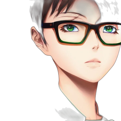 face, anime, cartoon, photorealistic transparent PNG cut-out