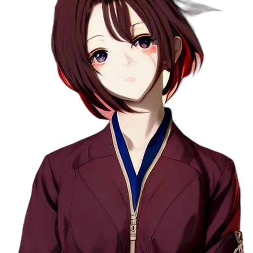 staff, jacket, face, crown, anime, pixel art, photorealistic, concept art transparent PNG cut-out