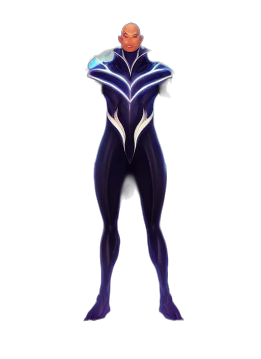 robot, dress, creature, staff transparent PNG cut-out