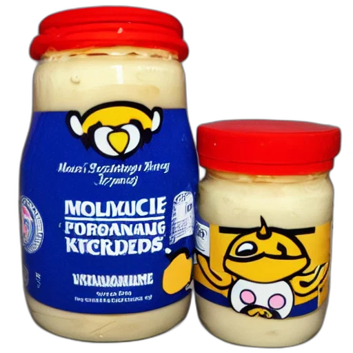 food, mayonnaise, king, character transparent PNG cut-out