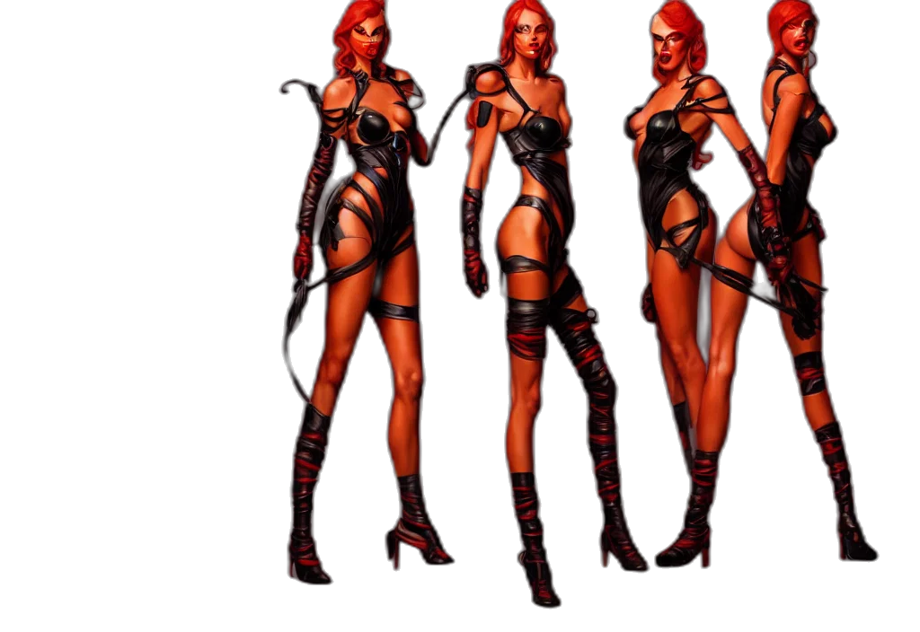 concept art, comic book art, fantasy art, 3d render transparent PNG cut-out