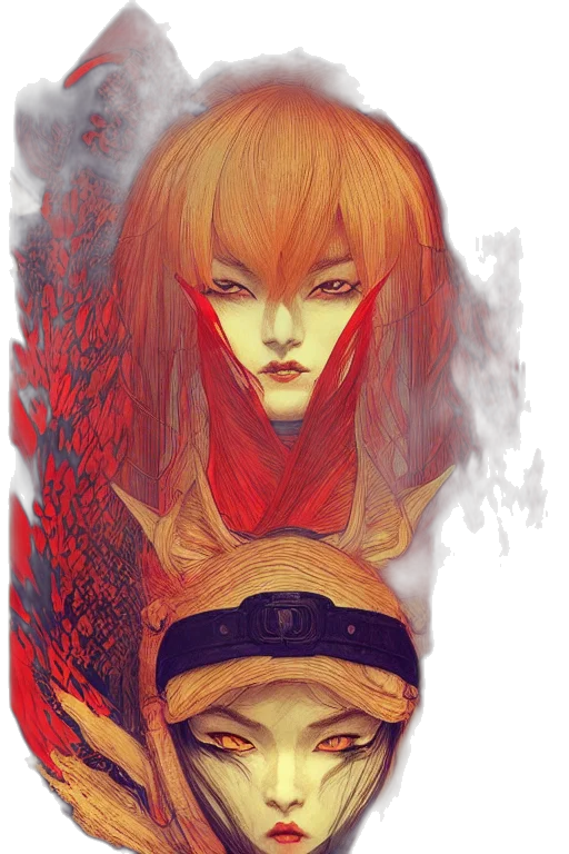 mask, face, fantasy art, comic book art transparent PNG cut-out