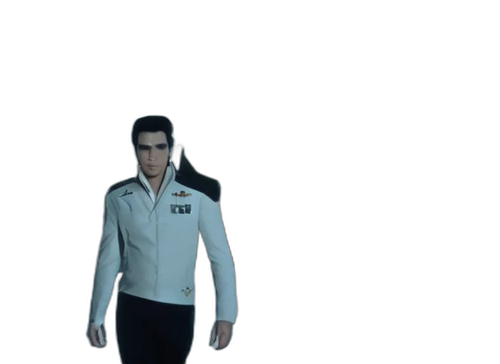 jacket, robot, staff, creature transparent PNG cut-out