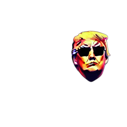 mask, face, crown, pixel art transparent PNG cut-out