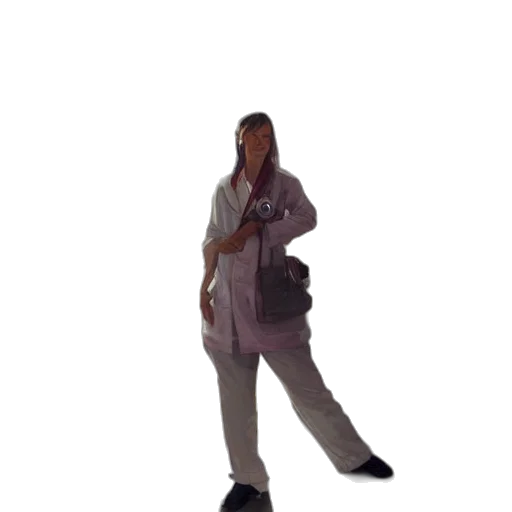staff, jacket, umbrella, dress, 3d render, vaporwave, photorealistic, concept art transparent PNG cut-out