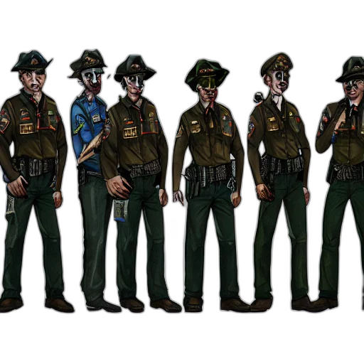 staff, jacket, concept art, comic book art transparent PNG cut-out