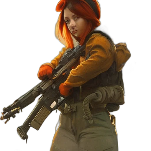 weapon, jacket, staff, concept art transparent PNG cut-out