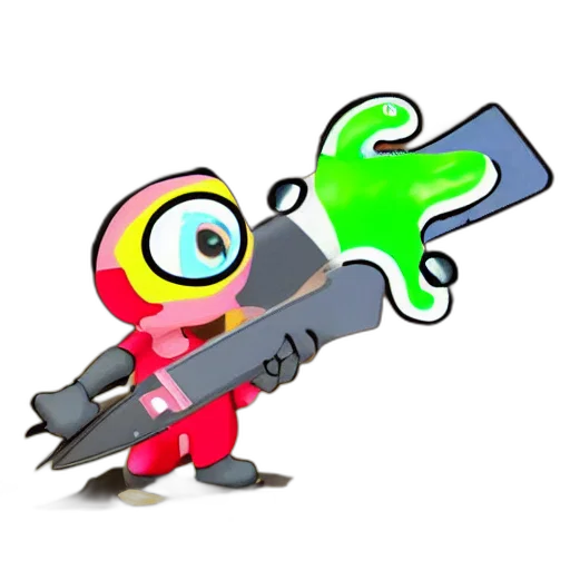 weapon, staff, robot, sword transparent PNG cut-out