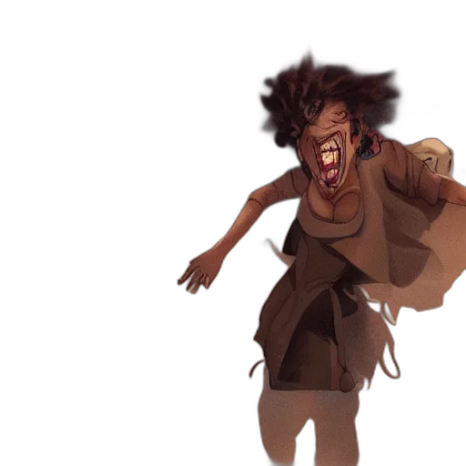 concept art, comic book art, fantasy art, 3d render transparent PNG cut-out