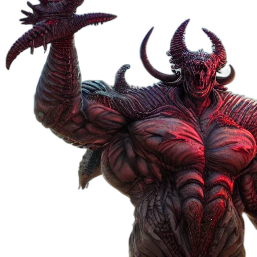 creature, dragon, concept art, 3d render transparent PNG cut-out
