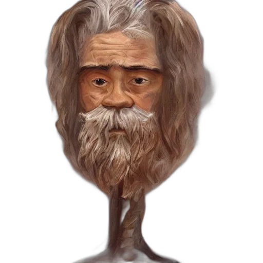 hair, mask, face, staff transparent PNG cut-out