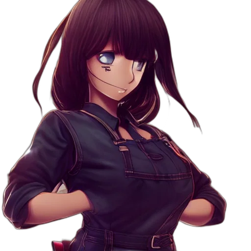 staff, jacket, weapon, dress, anime, pixel art, concept art, fantasy art transparent PNG cut-out