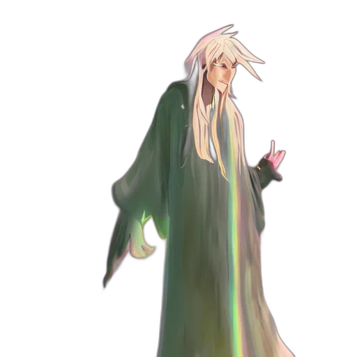 dress, dragon, sword, staff, concept art, fantasy art, anime, 3d render transparent PNG cut-out