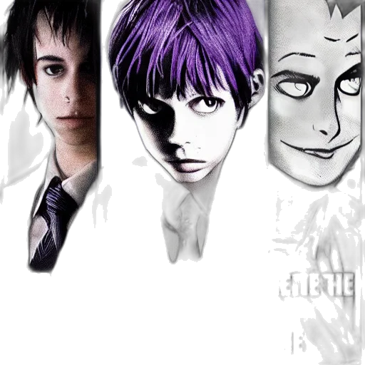 face, mask, comic book art, anime transparent PNG cut-out