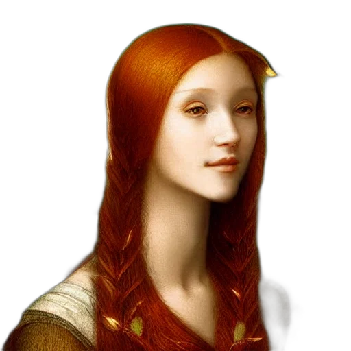 face, crown, hair, jewelry transparent PNG cut-out