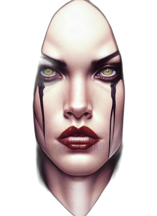 face, mask, jewelry, robot transparent PNG cut-out